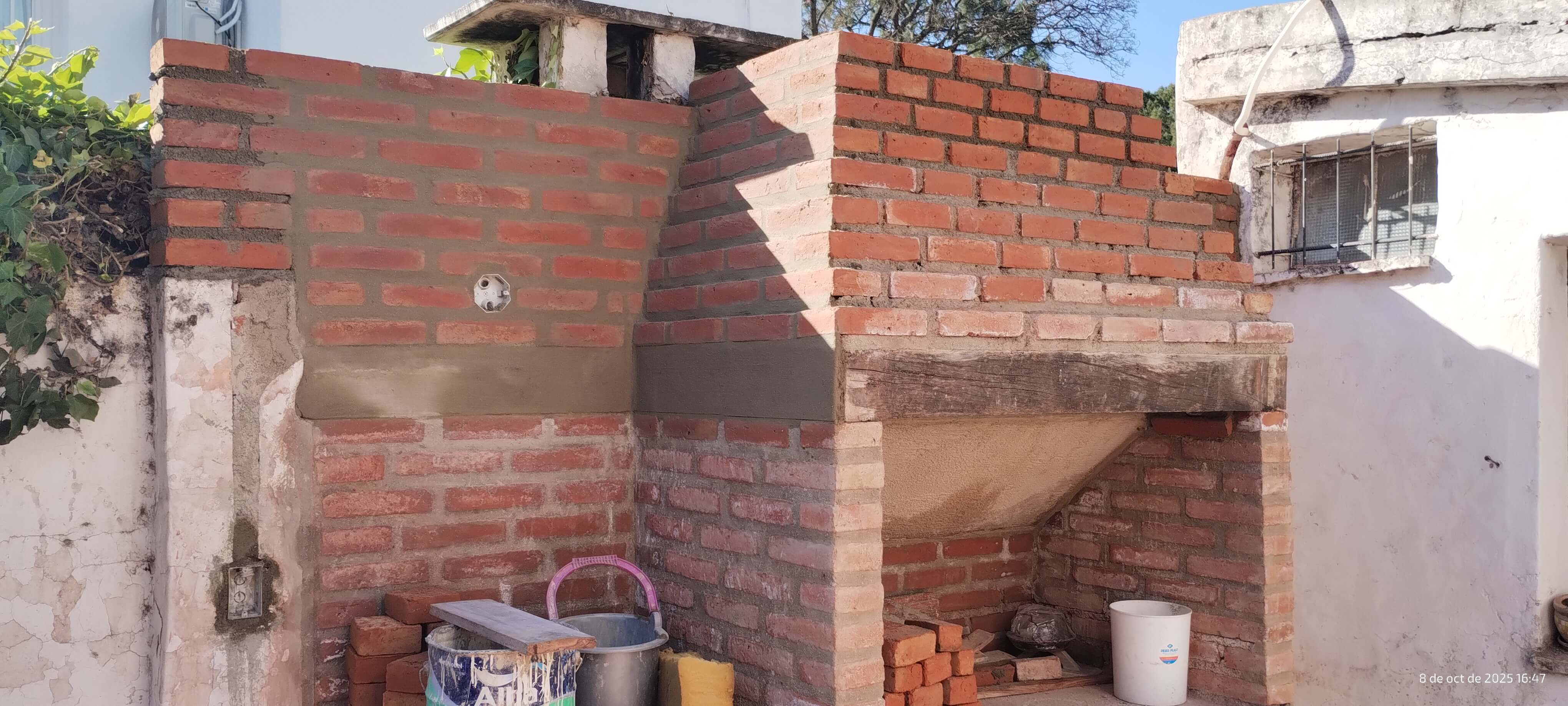 Asador en proceso