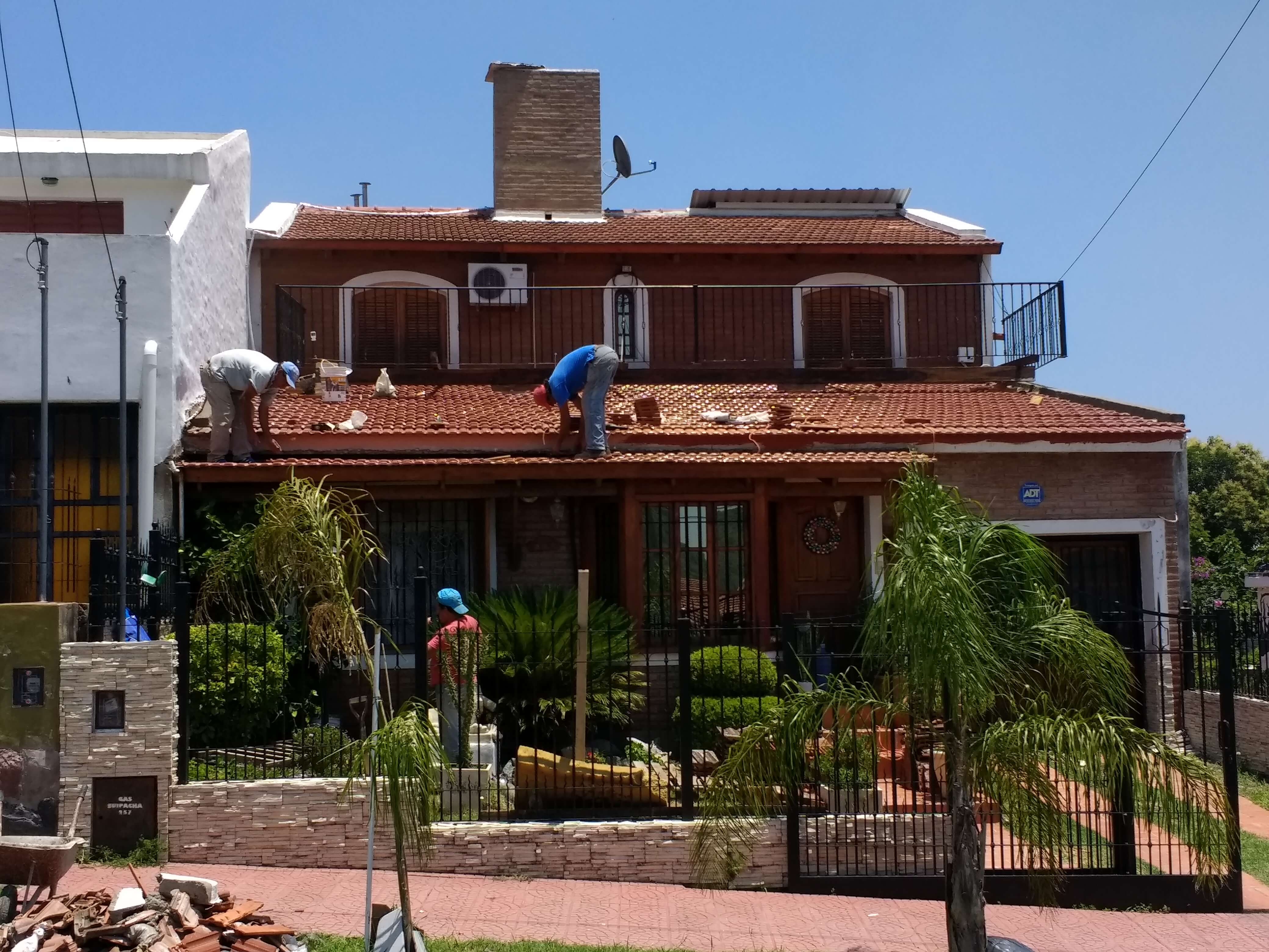 Trabajo en tejas