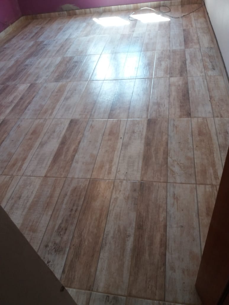 Piso cerámico terminado